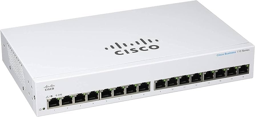 Cisco CBS110-16T 16-Port Unmanaged Rackmount Gigabit Switch