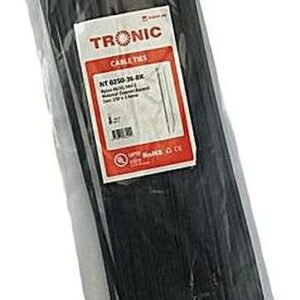 250mm  X 3.6 Cable Ties -Black