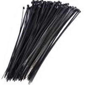 200mm  X 7.6  Nylon Cable Ties -Black