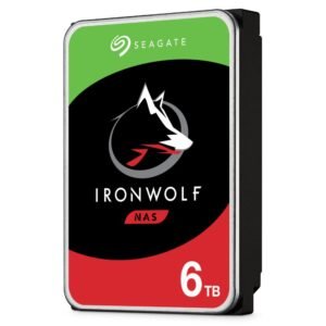 Seagate 6TB IronWolf 5400 rpm SATA III 3.5" Internal NAS Hard Drive, ST6000VN001