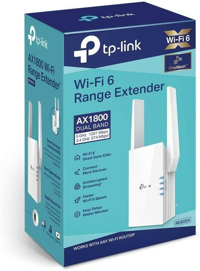 TP-Link AX1800 Wi-Fi Range Extender - TL-RE605X