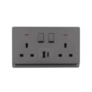 3pin 1G Multi-Functional Floor Socket Outlet  C/W Data Cable Socket