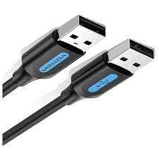 Vention USB 2.0 A Male to A Male Cable 1M Black PVC Type, COJBF