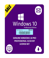 Microsoft Windows 10 Pro, 32-bit/64-bit  Online License Key