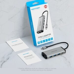 Vention Type To Multi-function 8 in 1 Docking Station