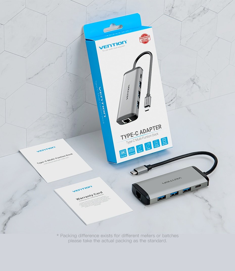 Vention Type To Multi-function 8 in 1 Docking Station
