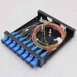 8 Port Fiber Tray with LC Duplex Adapters