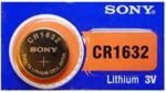 Sony CR1632 3 Volt Lithium Coin Cell Battery