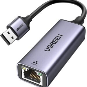 UGREEN USB-A 3.0 to RJ45 Gigabit Ethernet Adapter Aluminum Case (Space Gray) - CM209