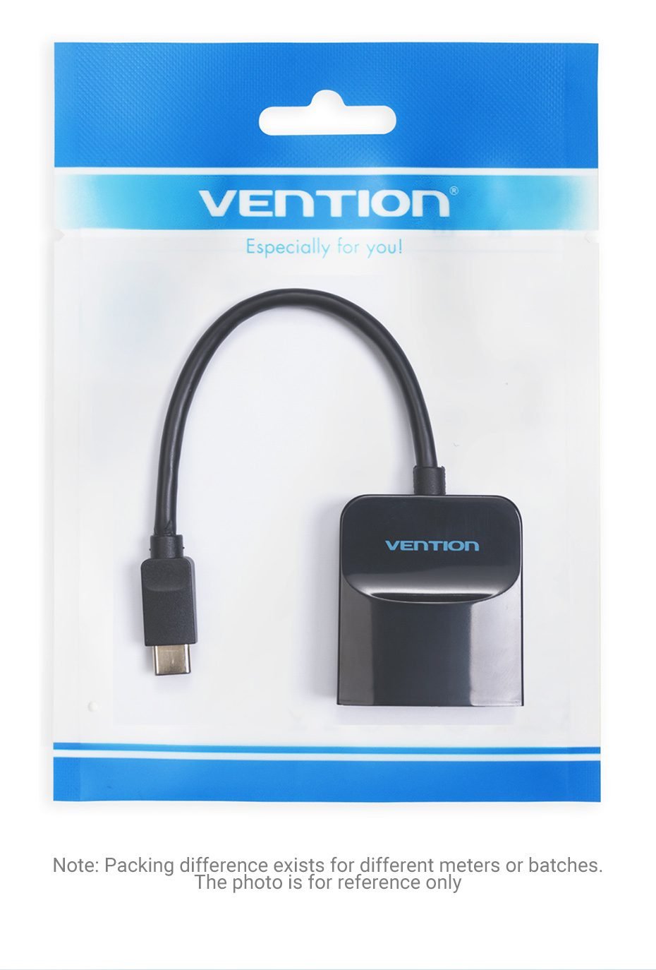 Vention Type-C to HDMI Adapter 0.15M Black ABS Type, TDCBB