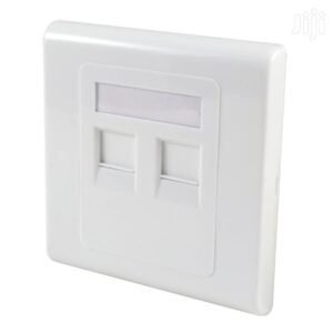 Easenet Cat 6 double faceplates with modules