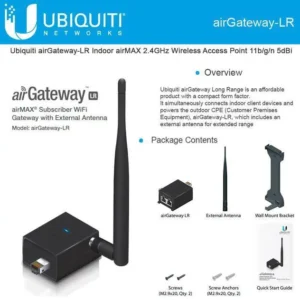 Ubiquiti airGateway-LR airMAX WISP 2.4 GHz Wireless Access Point