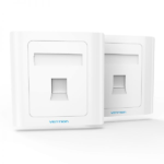 Vention 2 Port Keystone RJ-45 Jack Double FacePlate (VEN-IFBW0)