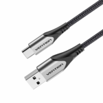Vention Cotton Braided USB 2.0 A Male to C Male 3A Cable 1M Gray Aluminum Alloy Type,  CODHF